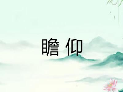 瞻仰