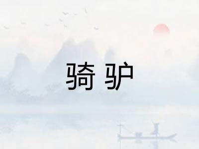 骑驴