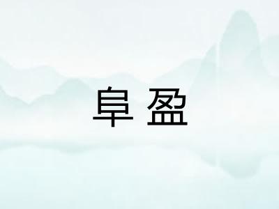 阜盈