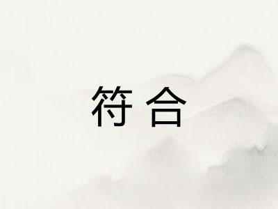 符合