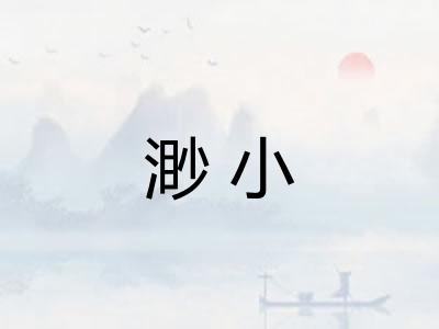 渺小