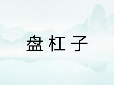 盘杠子