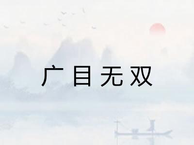 广目无双