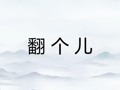 翻个儿