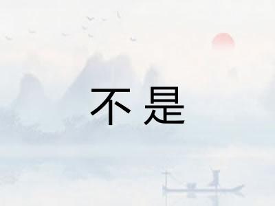 不是