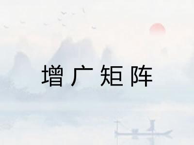 增广矩阵