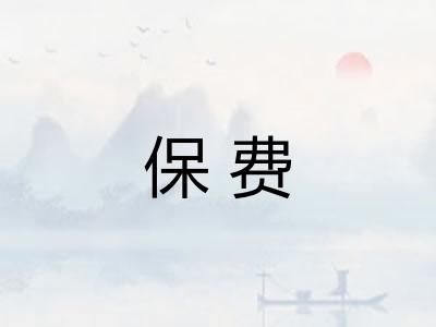 保费