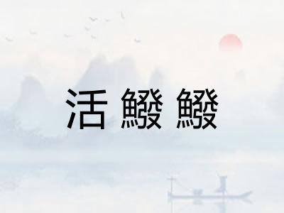 活鱍鱍