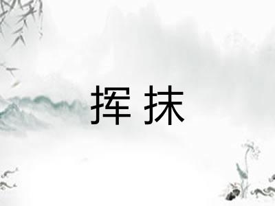 挥抹