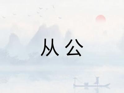 从公