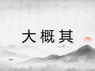 大概其