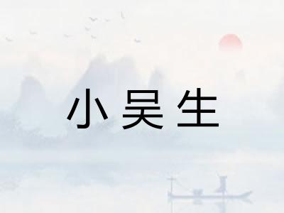 小吴生