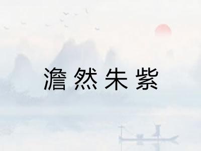 澹然朱紫