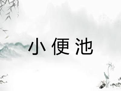 小便池