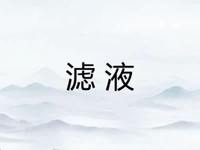 滤液