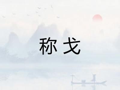 称戈