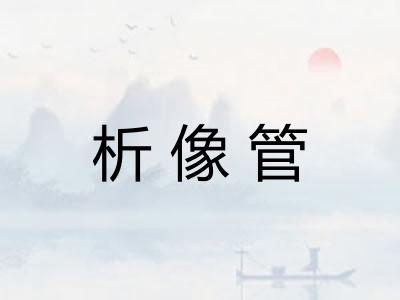 析像管