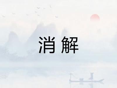 消解