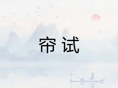 帘试