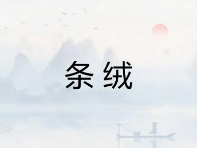 条绒