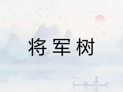 将军树