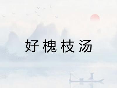 好槐枝汤