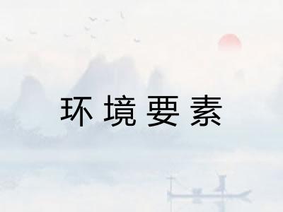 环境要素