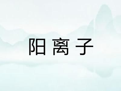 阳离子