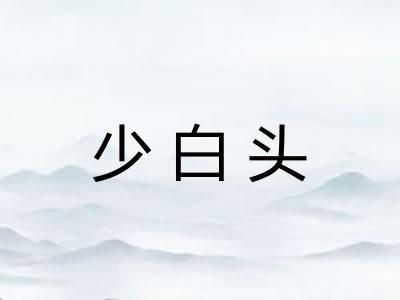 少白头