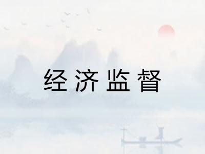 经济监督