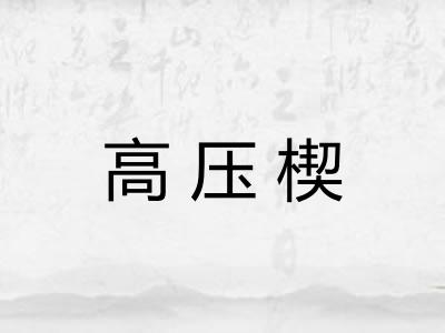 高压楔