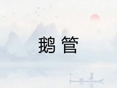 鹅管