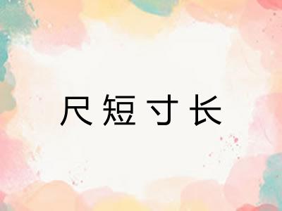 尺短寸长