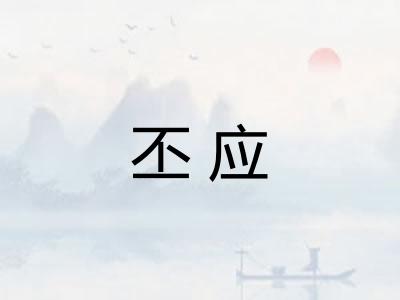 丕应