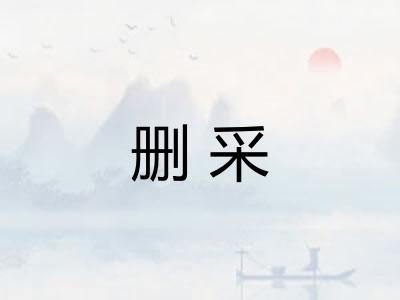 删采