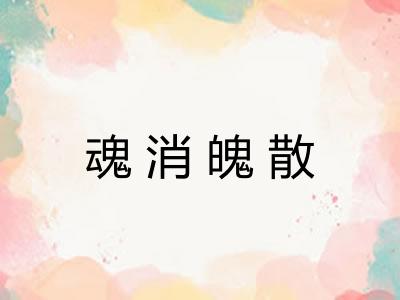 魂消魄散