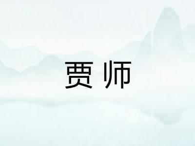 贾师