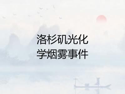 洛杉矶光化学烟雾事件