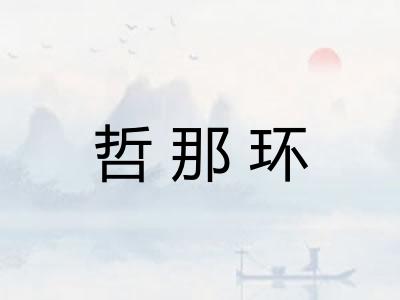 哲那环