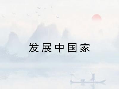 发展中国家