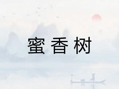 蜜香树