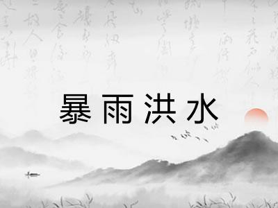 暴雨洪水