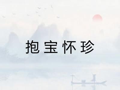 抱宝怀珍