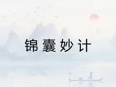 锦囊妙计