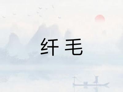 纤毛