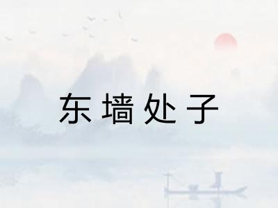 东墙处子