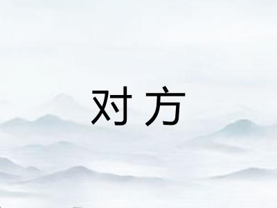 对方