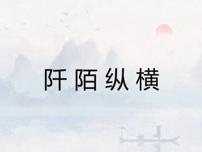 阡陌纵横