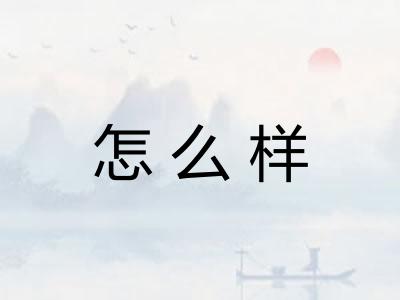 怎么样