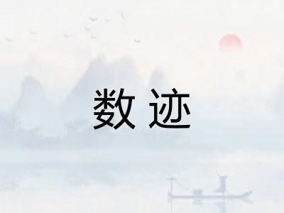 数迹